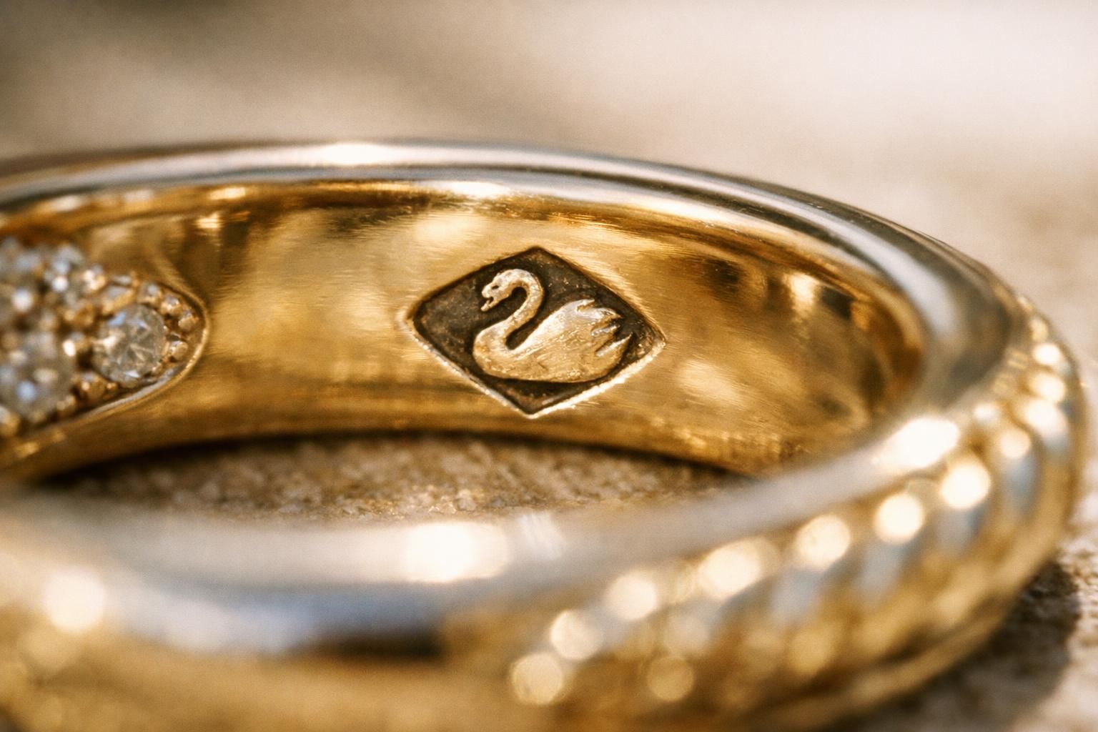 découvrez la signification du poinçon cygne sur un bijou, un symbole de garantie d'authenticité et de qualité des métaux précieux en france.