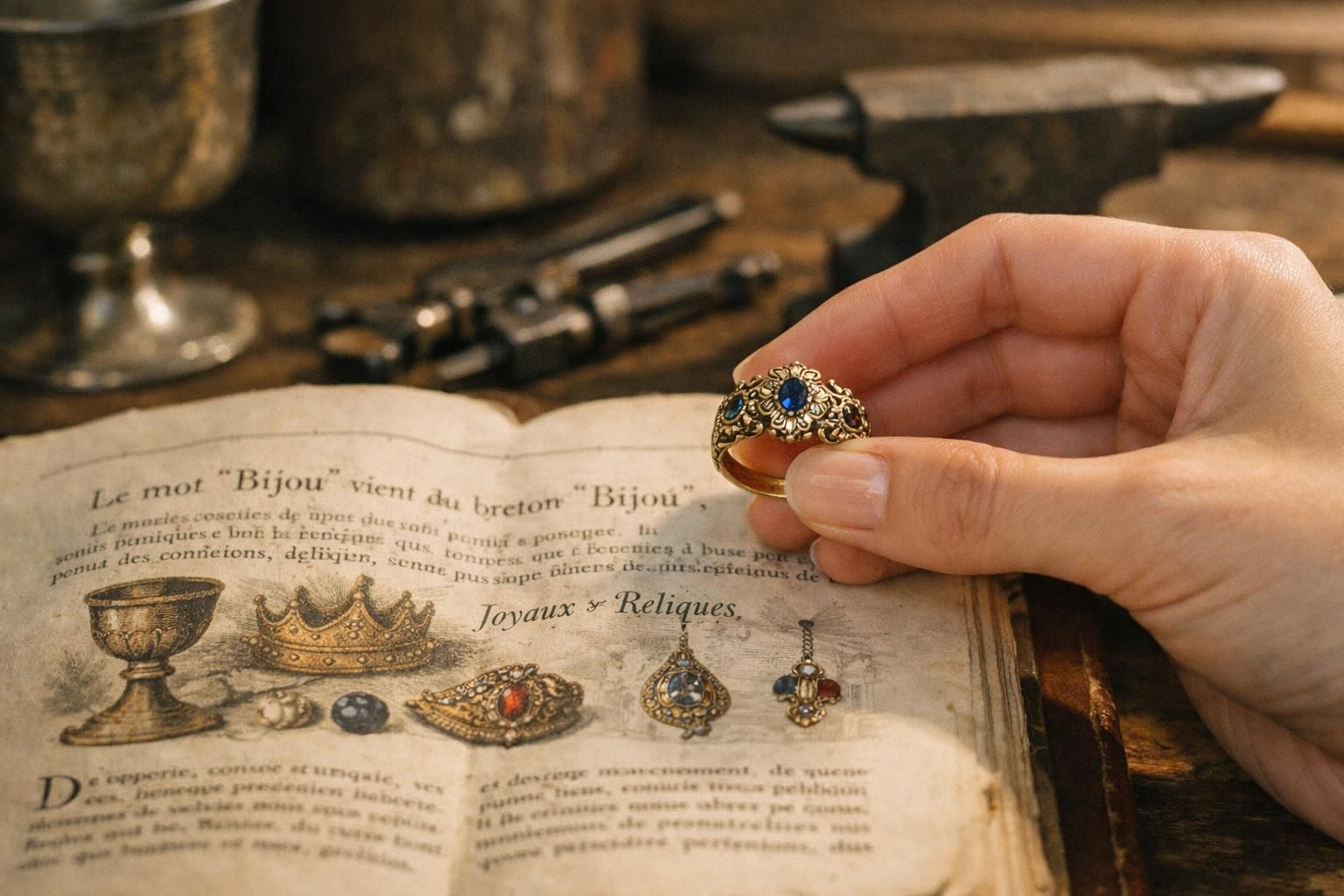 découvrez l'origine et l'histoire du mot « bijou » dans cette exploration étymologique fascinante.
